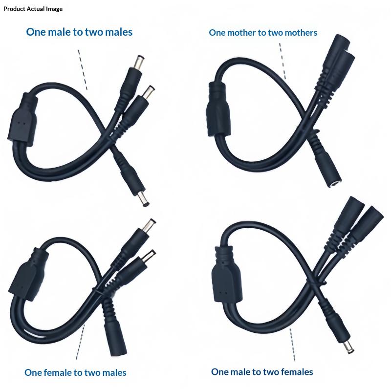 高耐久性1対2 DC電源分配ケーブル、5.5x2.5mm、屋 - Outdoor Use Power Strip のレビューと価格