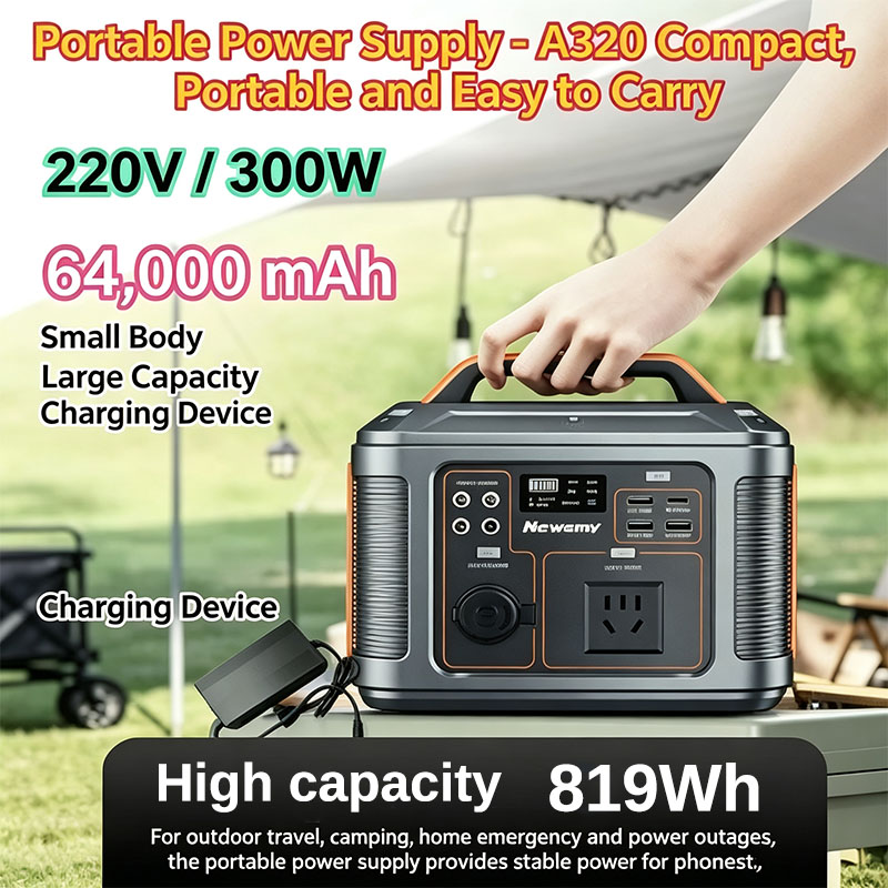 300Wのポータブル電源。220V対応。屋外でのエネルギー貯 - Outdoor Power Adapter Usb C のレビューと価格