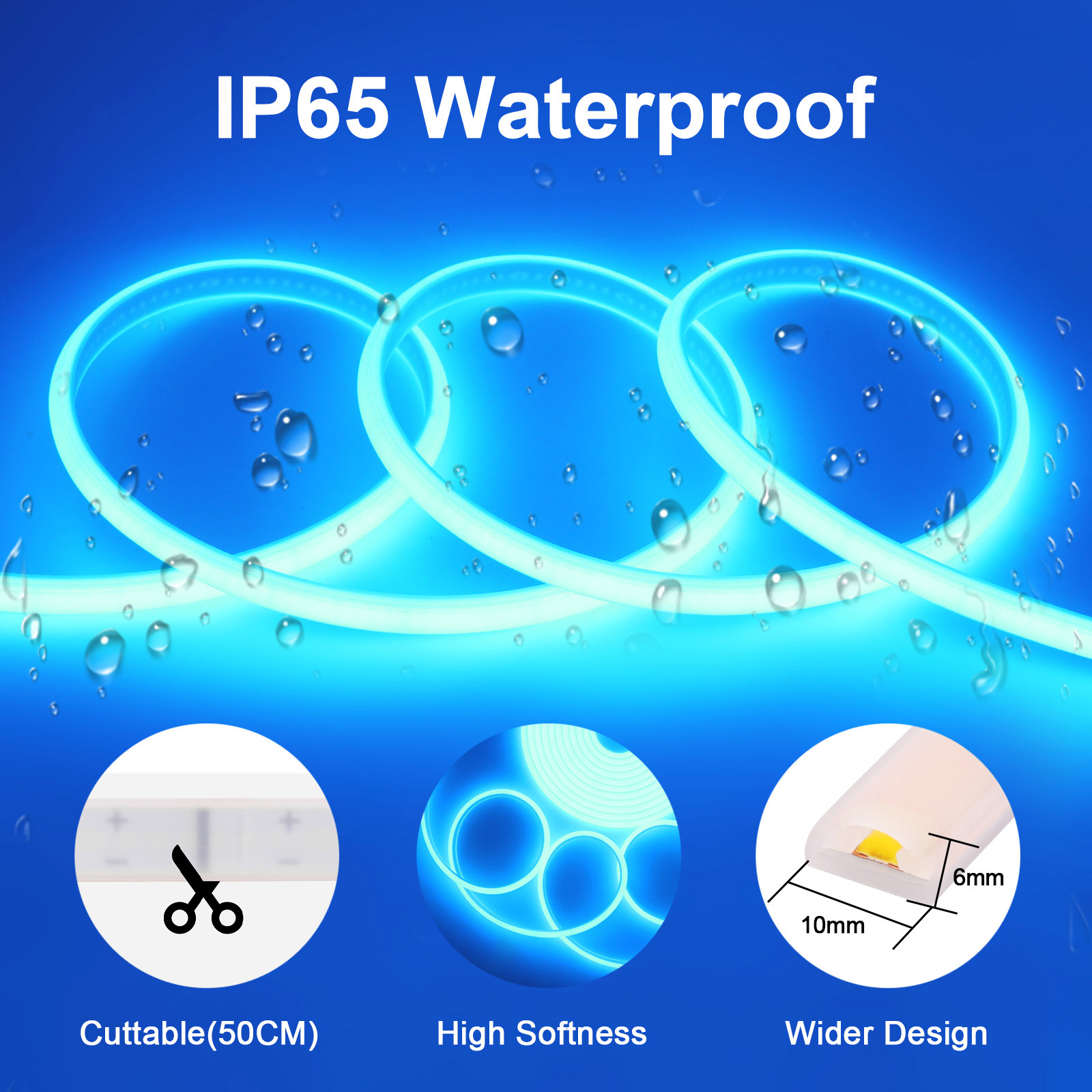 Wi-Fi付き調整可能な穂軸LEDストリップライト,防水フレ - Outdoor Power Strip Weatherproof のレビューと価格