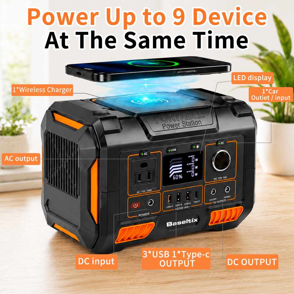 78000mAhの大容量ポータブル電源。300W、288Wh - Ac Outdoor Power のレビューと価格