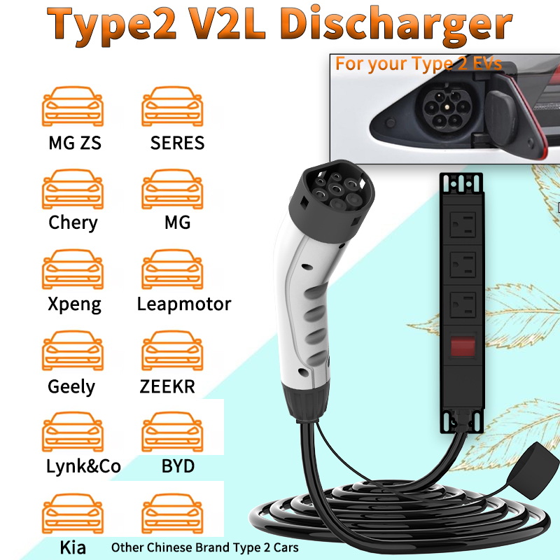 WUFEN ポータブル タイプ2 V2Lケーブル 16A 電 - Ac Outdoor Power のレビューと価格