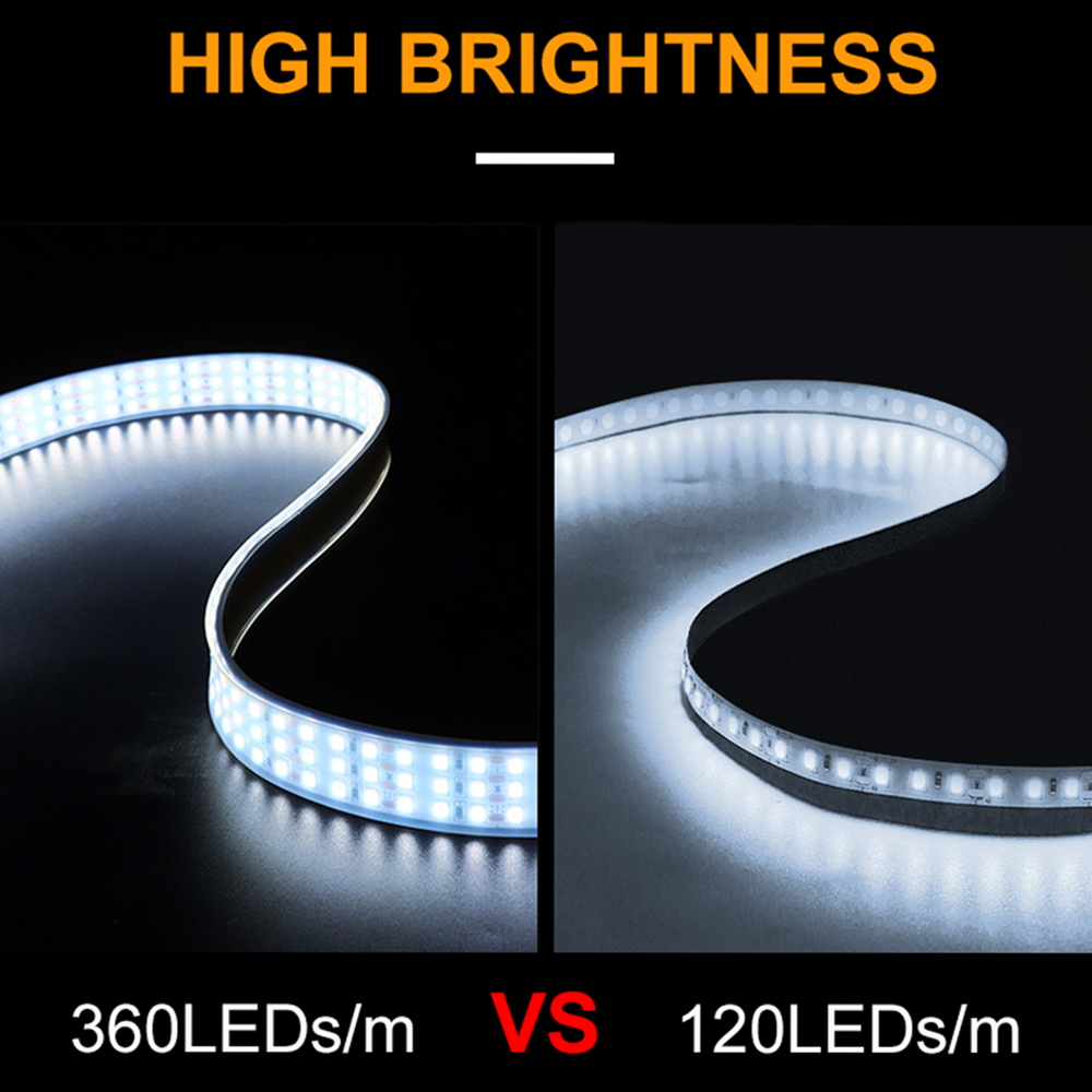 5m 高輝度 SMD2835 3列 360Leds/m DC - Outdoor Power Strip Weatherproof のレビューと価格