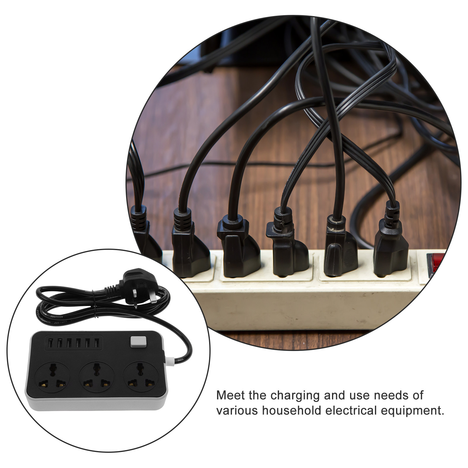 旅行用電源タップ、USBポート付き、縦型、多機能電源コンセン - Outdoor Use Power Strip のレビューと価格