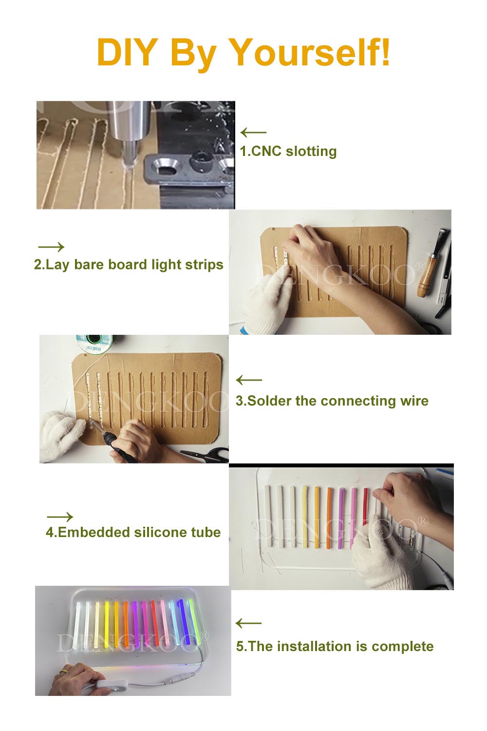 独立したネオンシリコンLEDストリップチューブ,柔軟で柔軟, - Outdoor Power Strip Weatherproof のレビューと価格